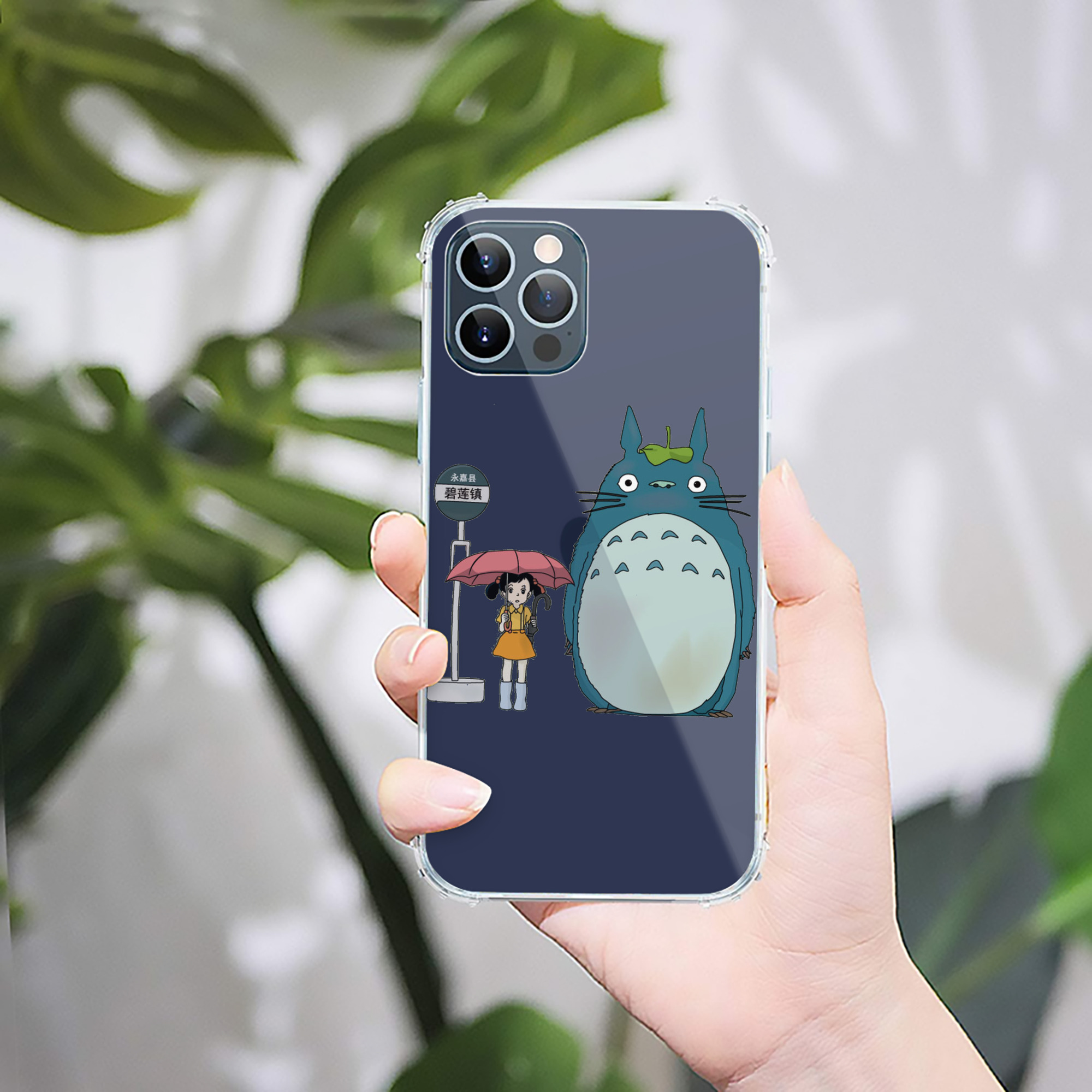 （画像用） となりのトトロ 草壁メイ 草壁サツキ My Neighbor Totoro Satsuki Kusakabe Mei Kusakabe 【iPhone 12シリーズ対応】透明スマホケース（クリアソフトケース）